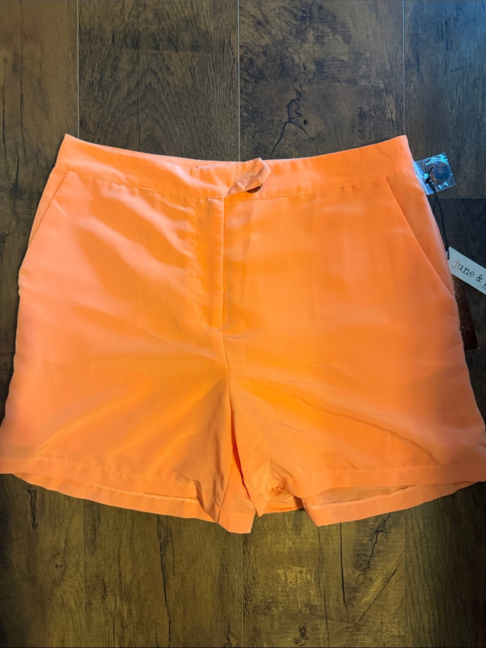 june & hudson Bright Orange Women's Bermuda Shorts